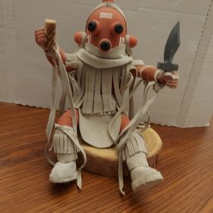 HOPI Native American  Kachina Mudd Head. With Cliff & Number on the back